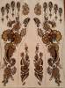 henna water transfer tattoos (HWT-013)