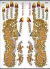 Water Transfer Tattoos - Henna Designs