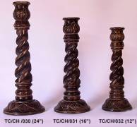 WOODEN CANDLE HOLDER  ( WC-0013 )