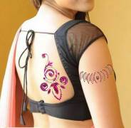 Crystal tattoo bindi