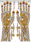 Water Transfer Tattoos - Henna Designs