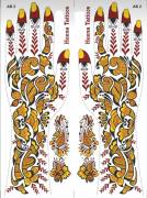 Water Transfer Tattoos - Henna Designs