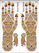 Water Transfer Tattoos - Henna Designs