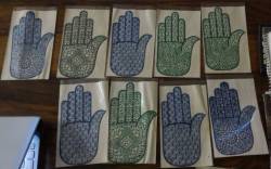 RE-USABLE RUBBER HENNA STENCIL