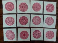 RE-USABLE RUBBER HENNA STENCIL