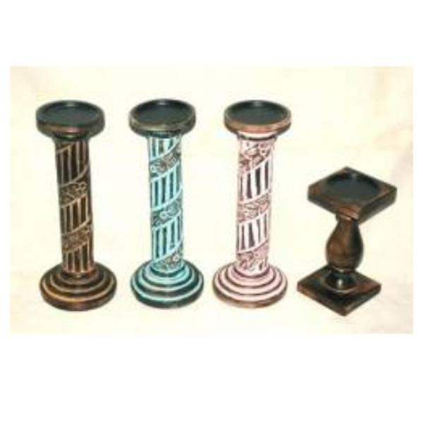 WOODEN CANDLE HOLDER