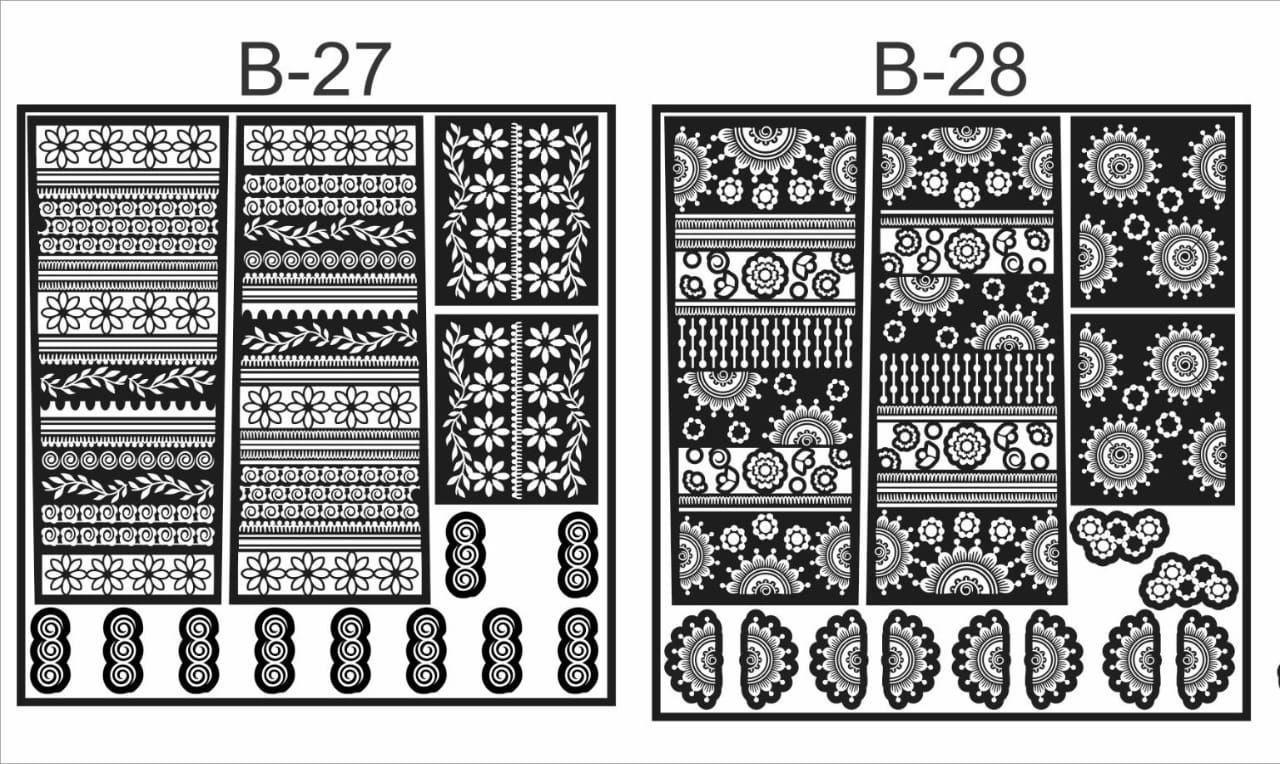 bridal stencil n semi bridal stencil