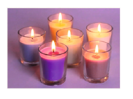 Glass Votive Scented Pack of 6 pcs