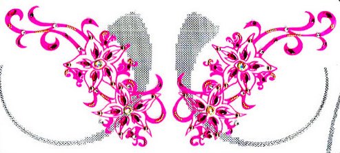 Intimate body jewels tattoo bindi